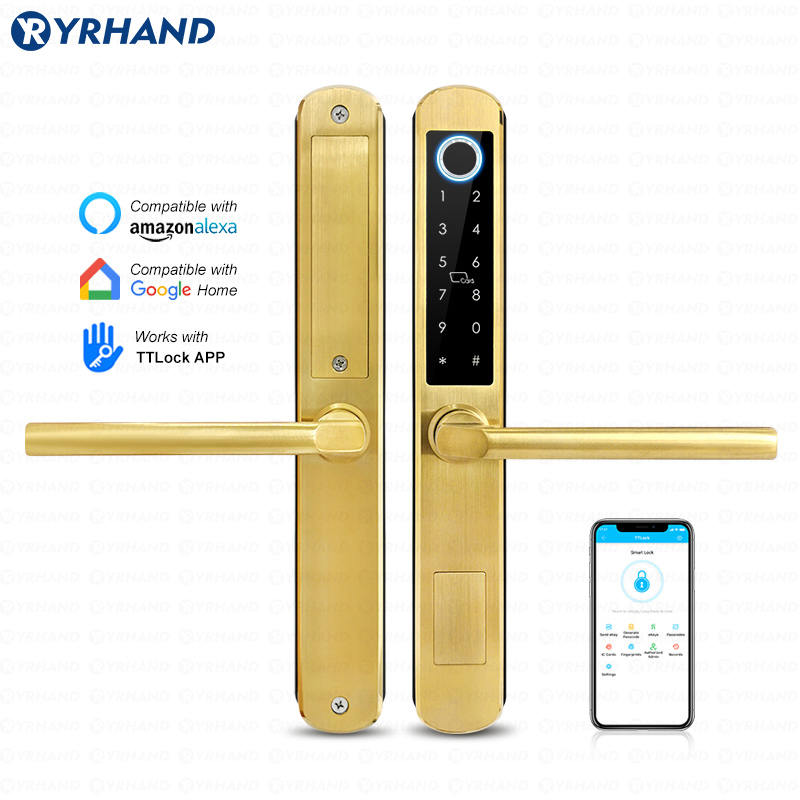 Smart Home Keyestudio - IP66 골드 스테인레스 스틸 슬라이딩 유리