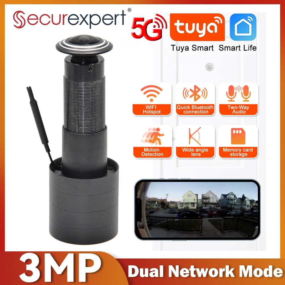 Smart Home Camera Ezviz - 3MP HD 2.4G/5G WiFi 도어 뷰어