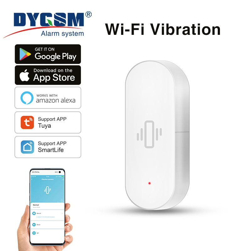 Smart Home Features - Tuya WiFi 진동 센서, 민감한 감지,