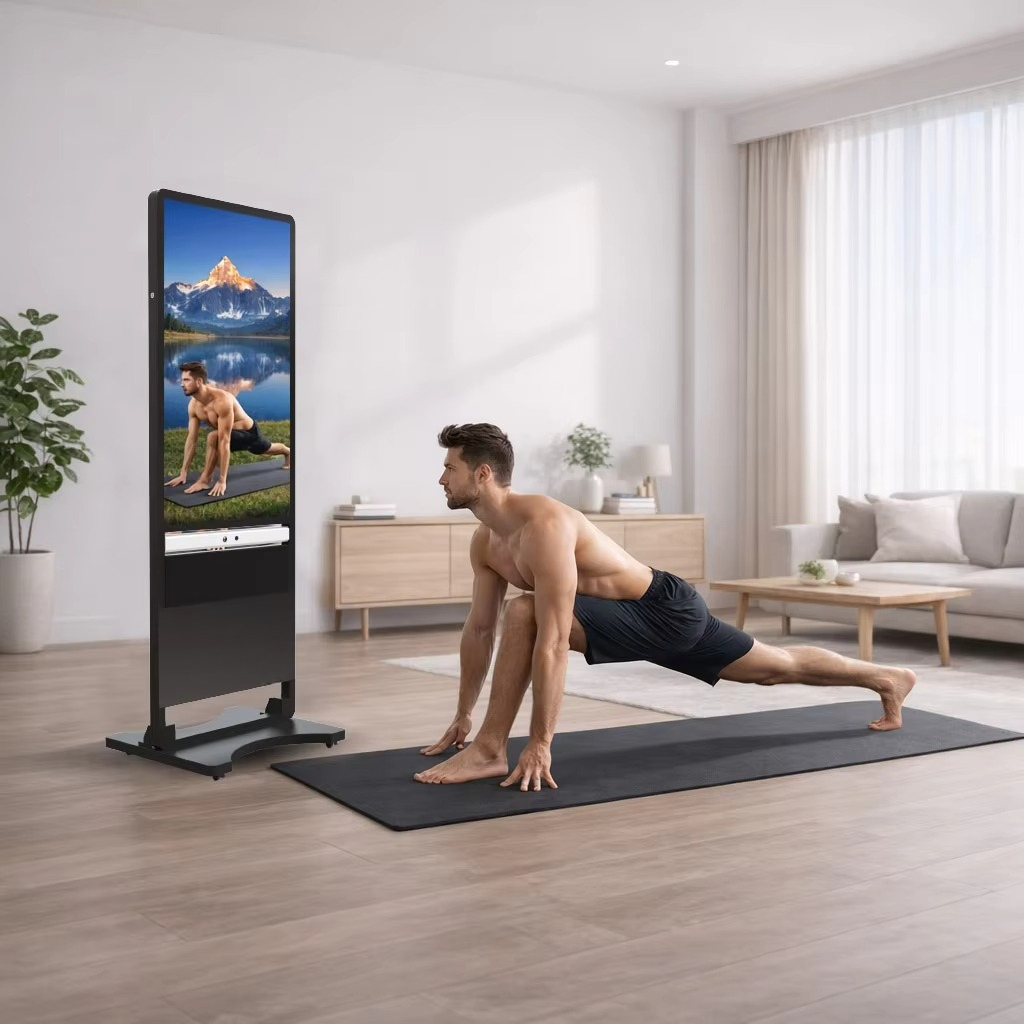 Smart Home Gym Mirror - 43인치 풀 HD 스마트 피트니스 미러,