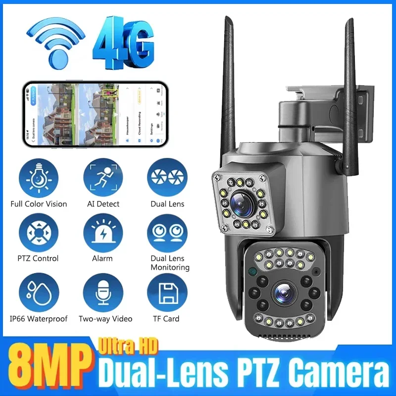 Smart Home Camera Ezviz - 와이파이 IP 카메라, 4K PTZ 듀얼