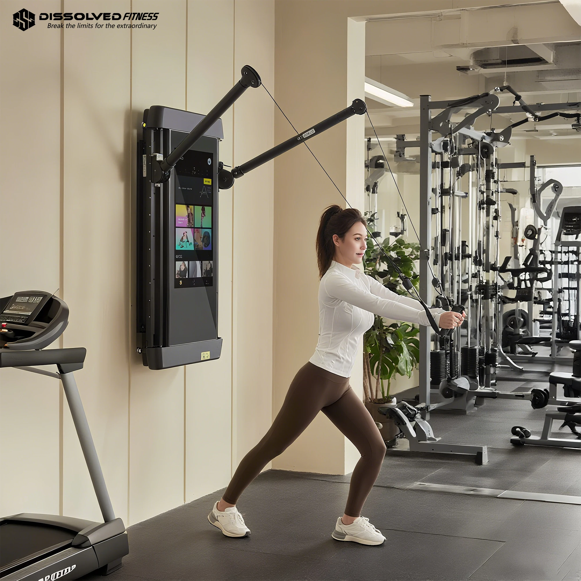 Smart Home Gym Mirror - 스마트 AI LCD 트레이닝 미러 벽걸이형