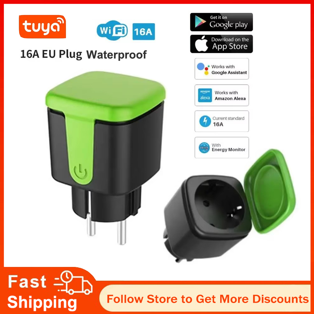 Smart Home Sistem - 투야 EU 16A WiFi 스마트 방수
