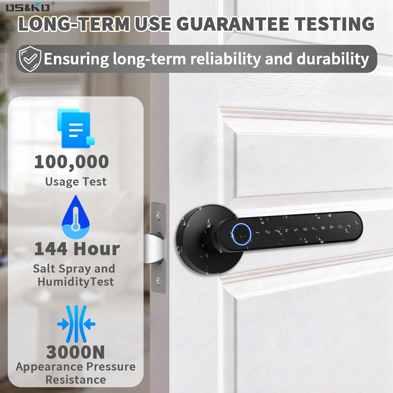 TTlock 앱 지문 스마트 도어락 RFID 카드 전자 - Smart Home Keyestudio 리뷰 및 가격