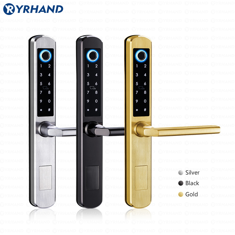 IP66 골드 스테인레스 스틸 슬라이딩 유리 스마트 잠 - Smart Home Keyestudio 리뷰 및 가격