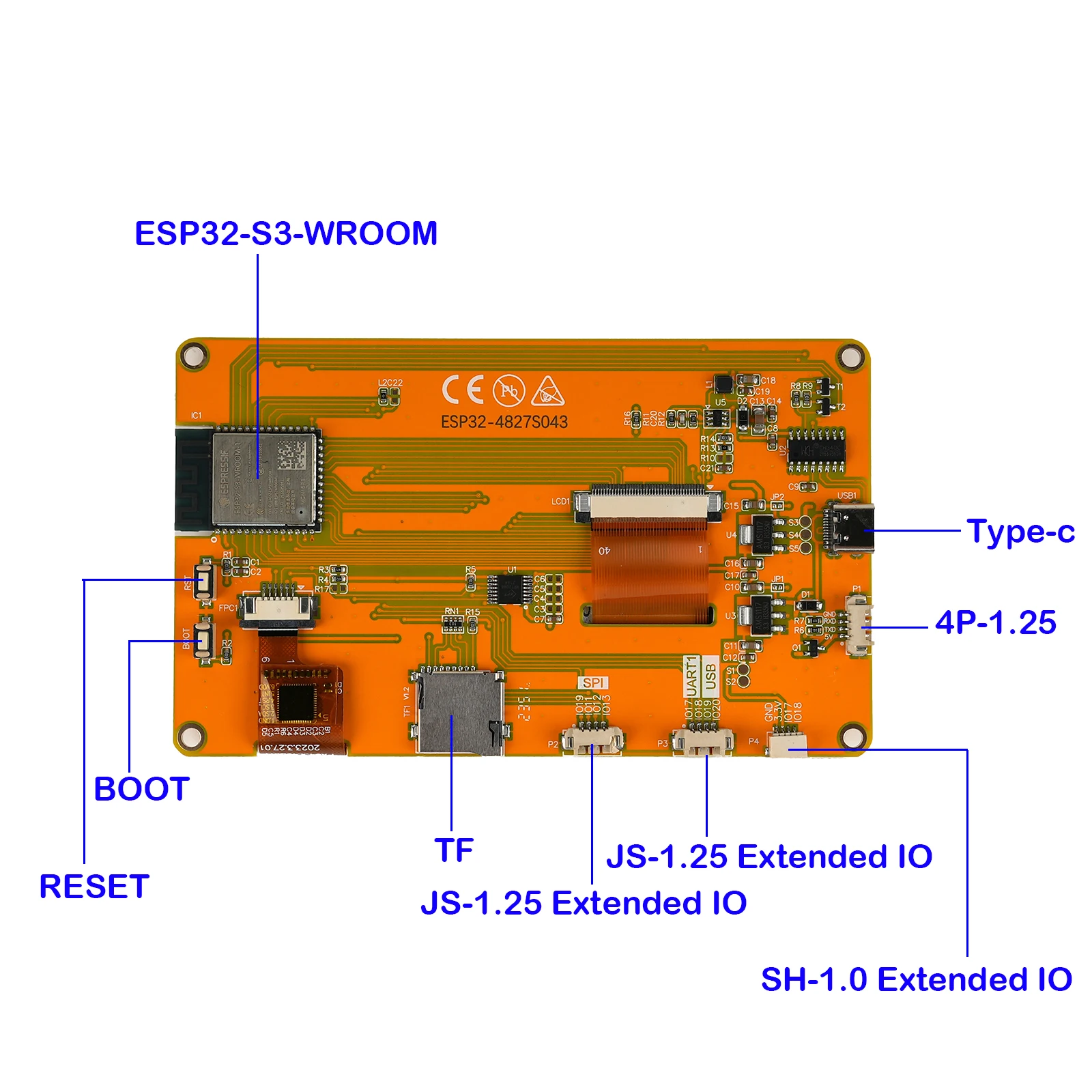 ESP32-4827S043C 4.3인치 스마트 LCD  - Smart Home Display 리뷰 및 가격