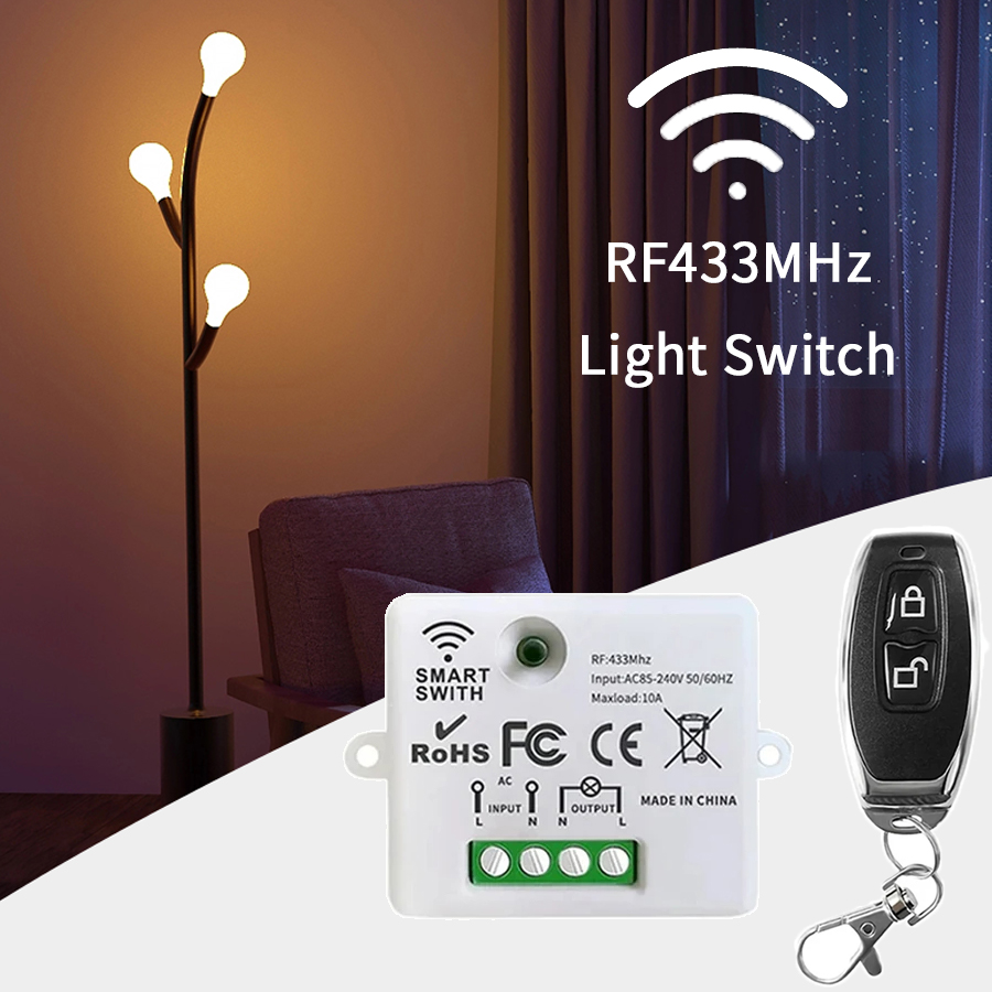 RF 433MHz 무선 원격 제어 스위치 스마트 홈 1 - Smart Home Lighting Control 리뷰 및 가격