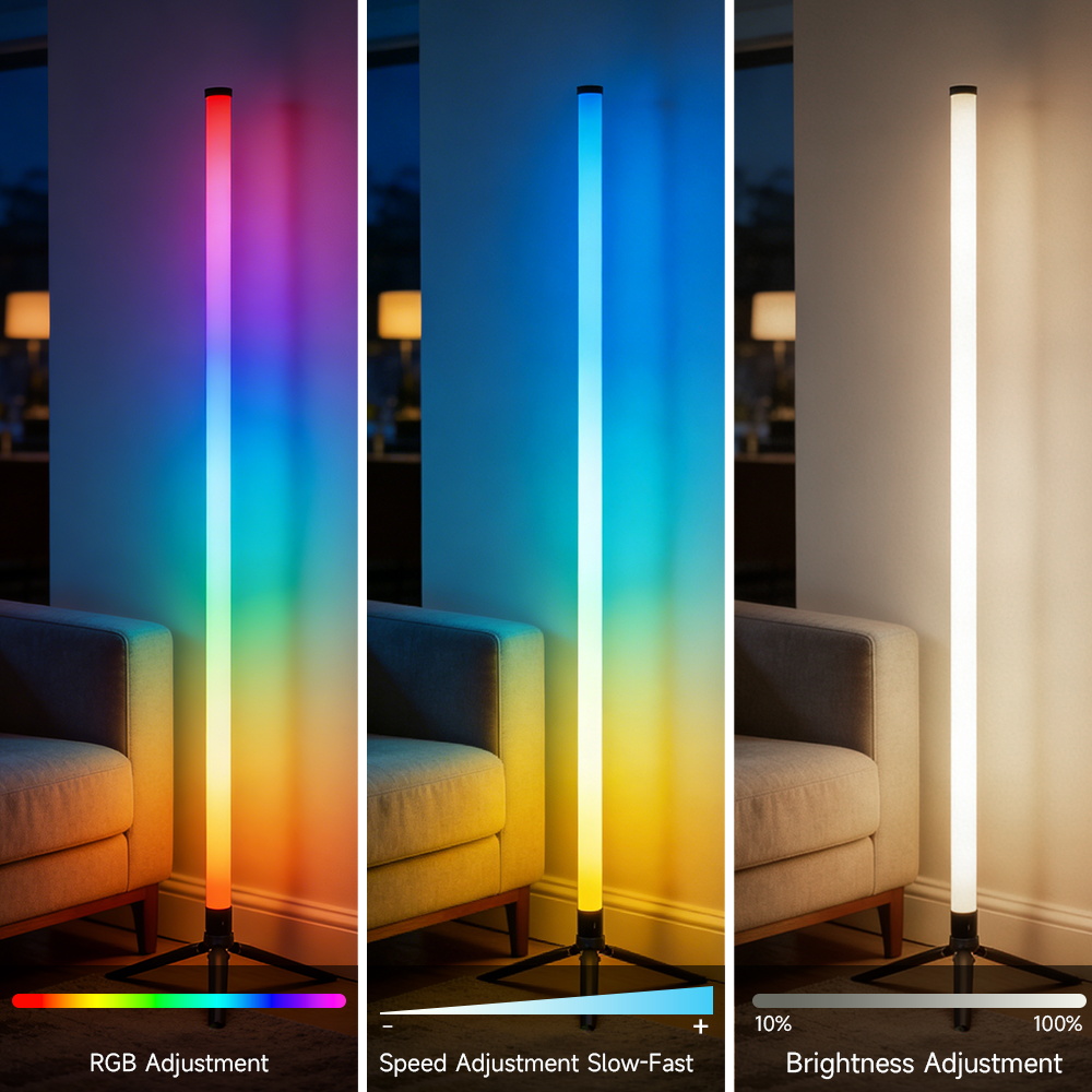 스마트 LED 플로어 램프 RGB 리모컨 & 앱 제어  - Voice Control Light Bulb 리뷰 및 가격