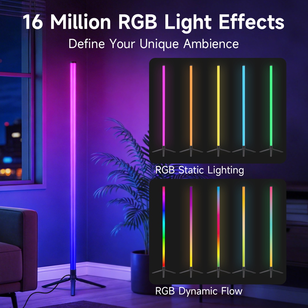 스마트 LED 플로어 램프 RGB 리모컨 & 앱 제어  - Voice Control Light Bulb 리뷰 및 가격