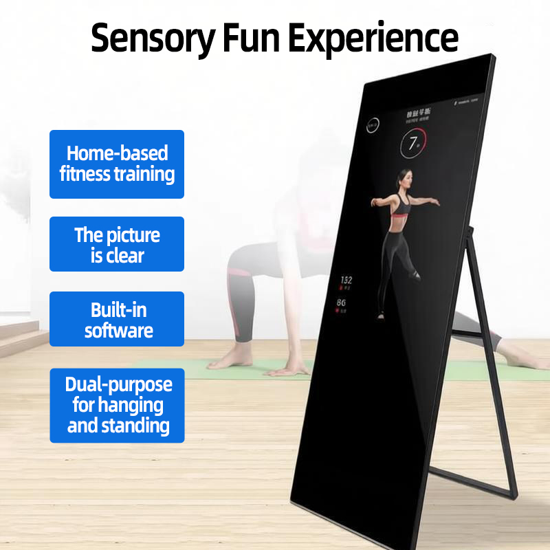스마트 피트니스 미러, 인터랙티브 터치 패널, 플로어  - Smart Home Gym Mirror 리뷰 및 가격