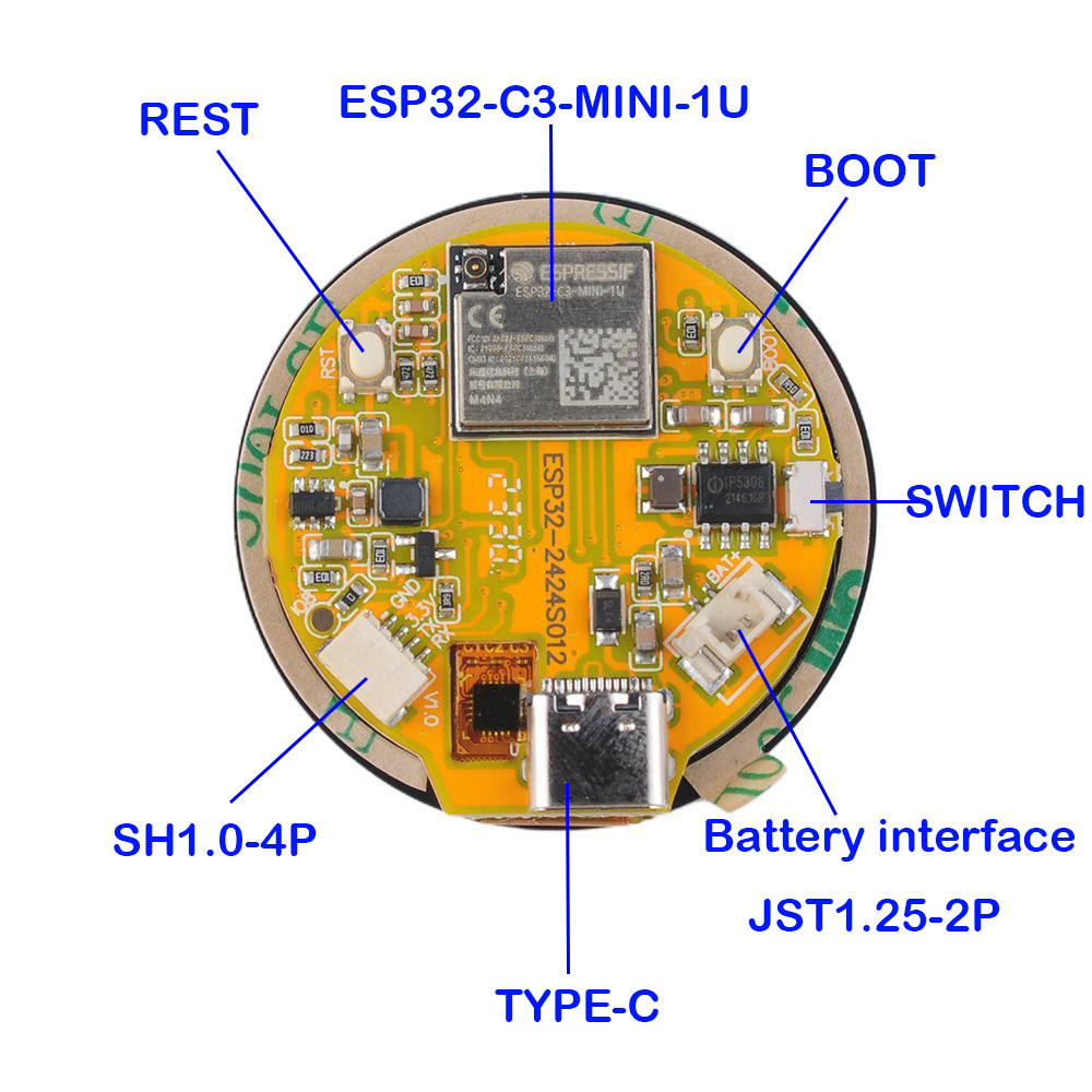 ESP32 디스플레이 1.28 인치 ESP32-C3 W - Smart Home Features 리뷰 및 가격