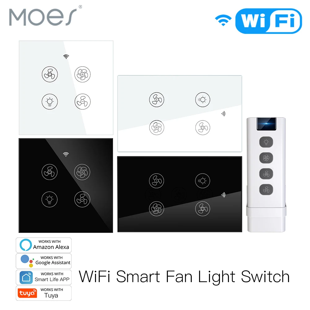 신제품 와이파이 RF 스마트 천장 팬 조명, 2/3 방 - Smart Home Ventilation System 리뷰 및 가격