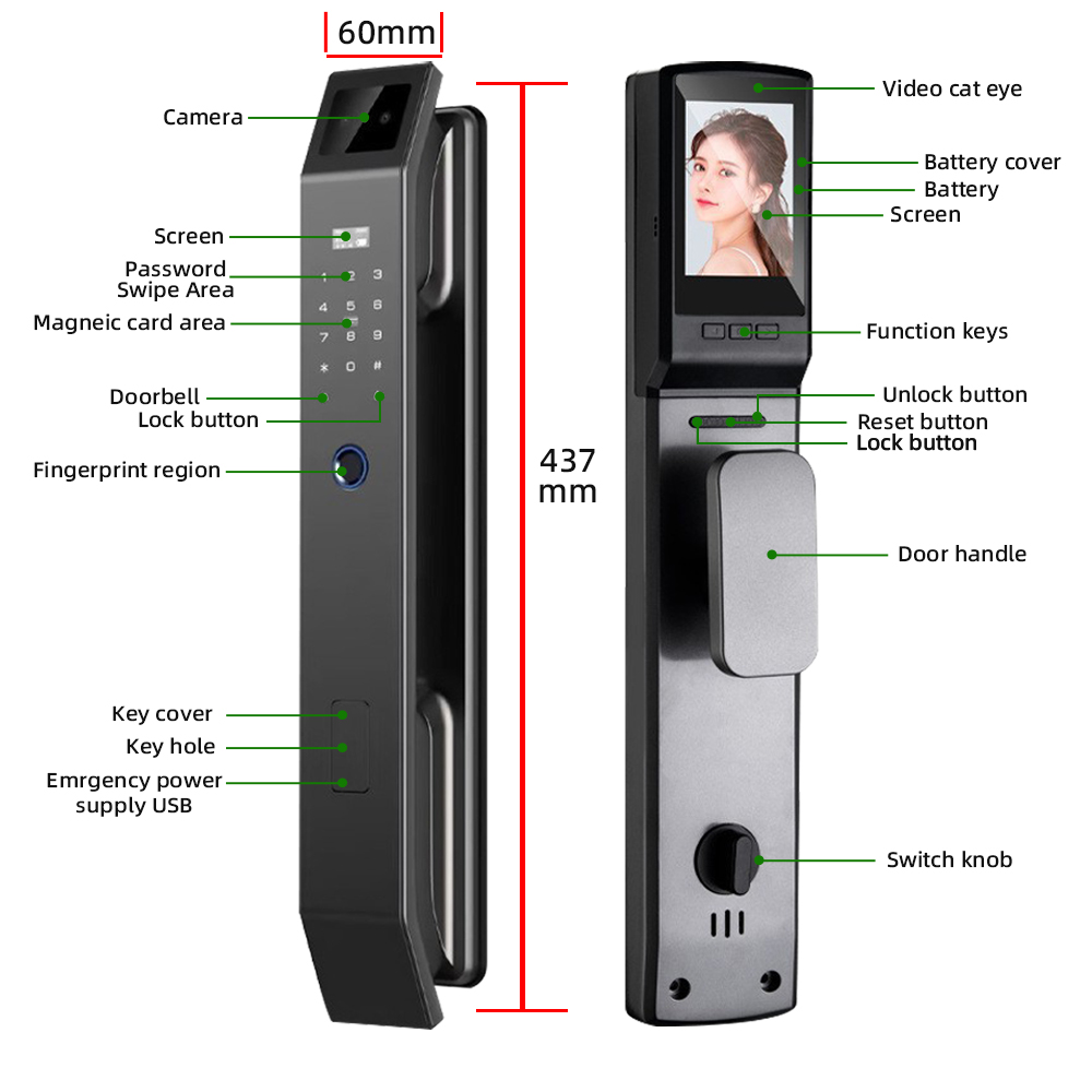 RAYKUBE DF14 Tuya WiFi 3D 얼굴 인 - Video Doorbell 리뷰 및 가격