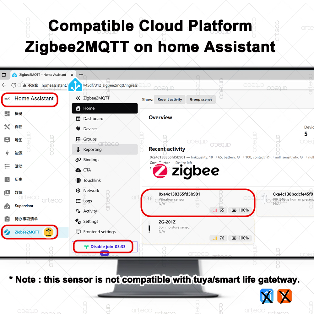 스마트 ZigBee 3.0 진동 센서 원격 모니터 홈  - Smart Home Blog 리뷰 및 가격