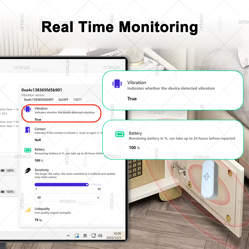 스마트 ZigBee 3.0 진동 센서 원격 모니터 홈  - Smart Home Blog 리뷰 및 가격