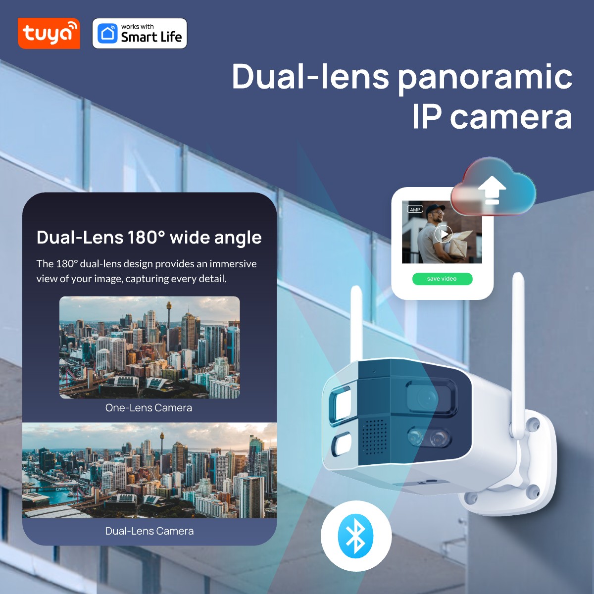 Tuya Smart 4MP 2.5K 듀얼 렌즈 대형 와 - Smart Home Camera Ezviz 리뷰 및 가격