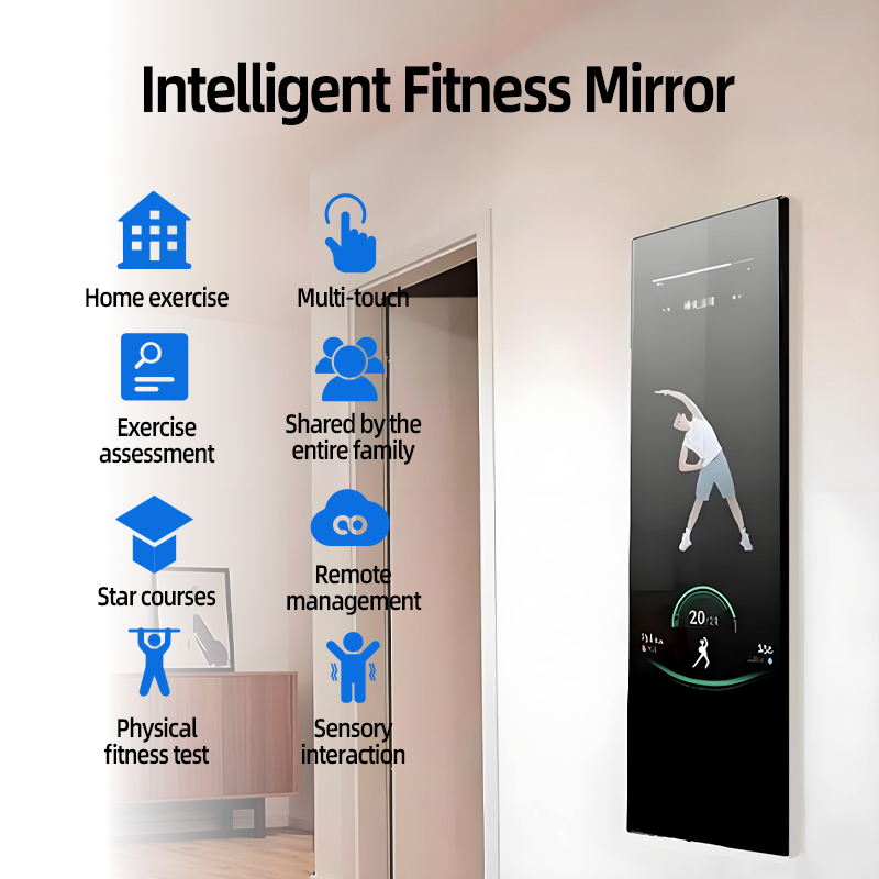 43인치 스마트 피트니스 미러, 인터랙티브 디지털 디스 - Smart Home Gym Mirror 리뷰 및 가격