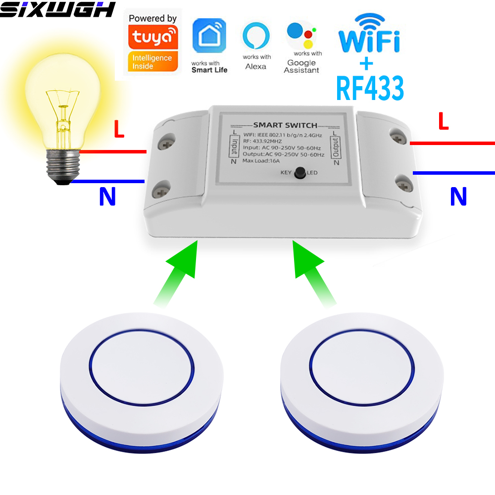 16A WiFi Tuya 스마트 스위치 무선 원격 제어 - Smart Home Sistem 리뷰 및 가격
