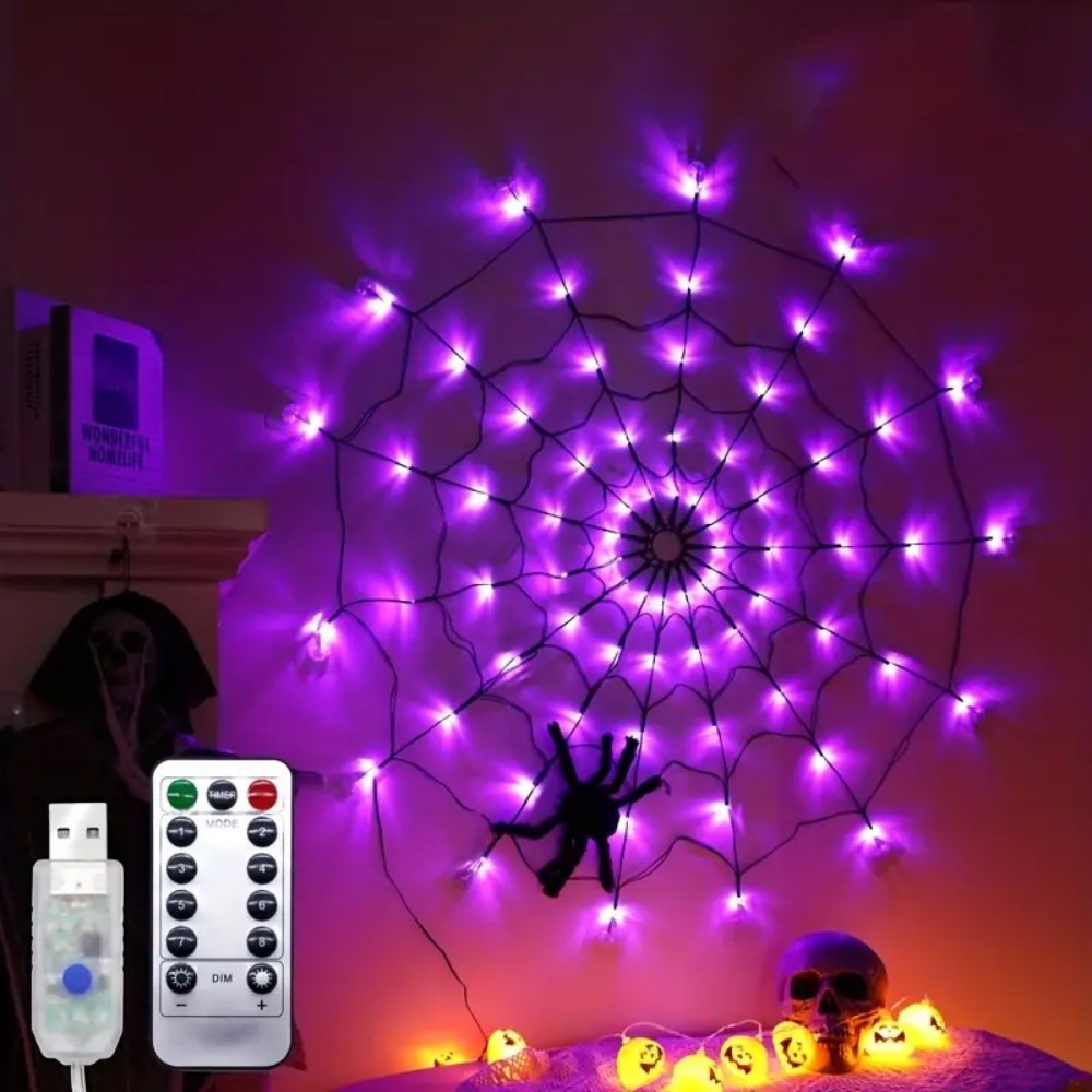 1개입 할로윈 거미줄 장식 조명 스트링, USB 전원  - Voice Control Light Bulb 리뷰 및 가격