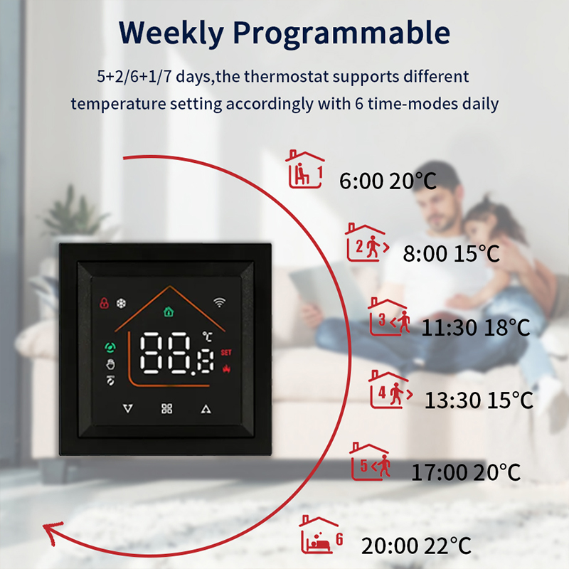 스마트 WiFi 온도조절기, Tuya Smart Lif - Smart Home Features 리뷰 및 가격