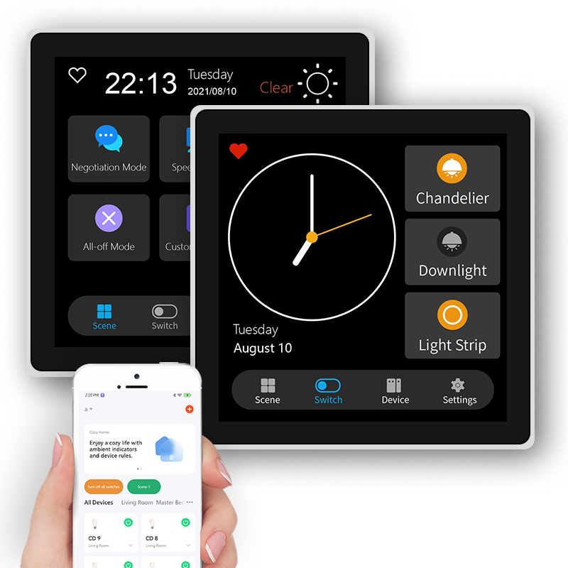 FUERS 4 인치 터치 스크린 다기능 스마트 벽 스위 - Smart Home Monitoring 리뷰 및 가격
