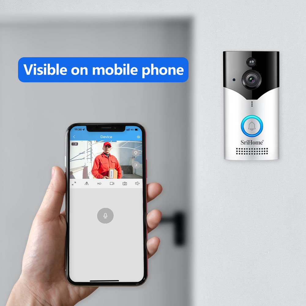 Srihome DH002 4MP 1440P 저전력 WI - Video Doorbell 리뷰 및 가격