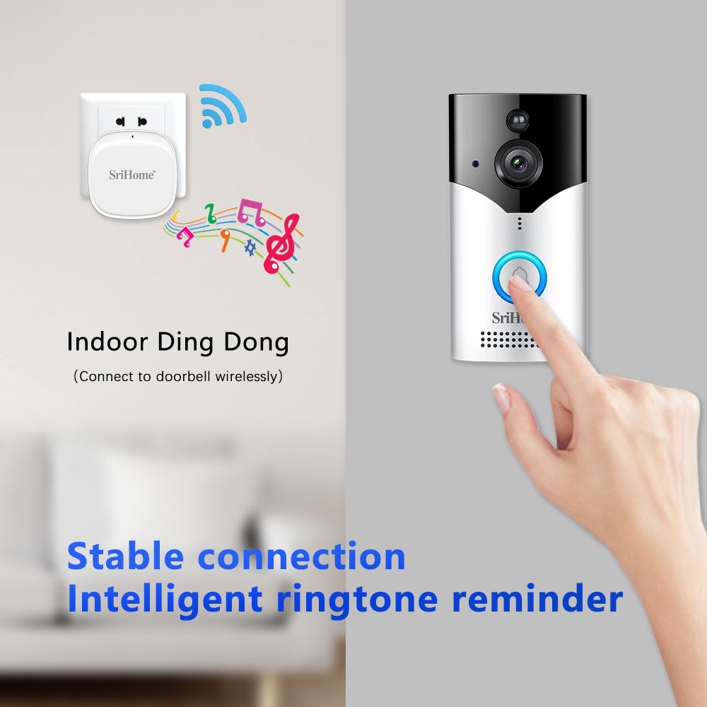 Srihome DH002 4MP 1440P 저전력 WI - Video Doorbell 리뷰 및 가격