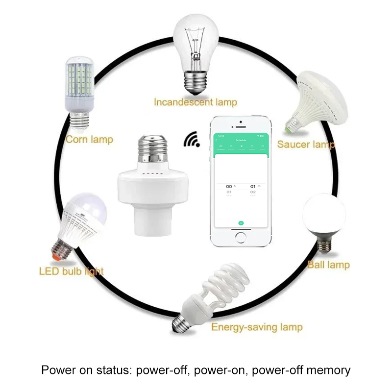 Tuya 스마트 E27 소켓 스위치 APP 제어 타이머 - Smart Home Sistem 리뷰 및 가격
