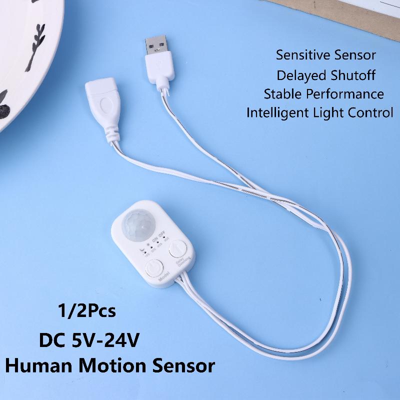 1/2Pcs DC 5V-24V USB PIR 인간 모션 - Pir Motion Sensor 리뷰 및 가격