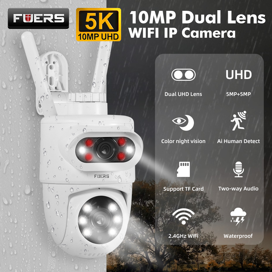 FUERS 5K 10MP 듀얼 렌즈 IP 카메라 Tuy - Smart Home Camera Ezviz 리뷰 및 가격
