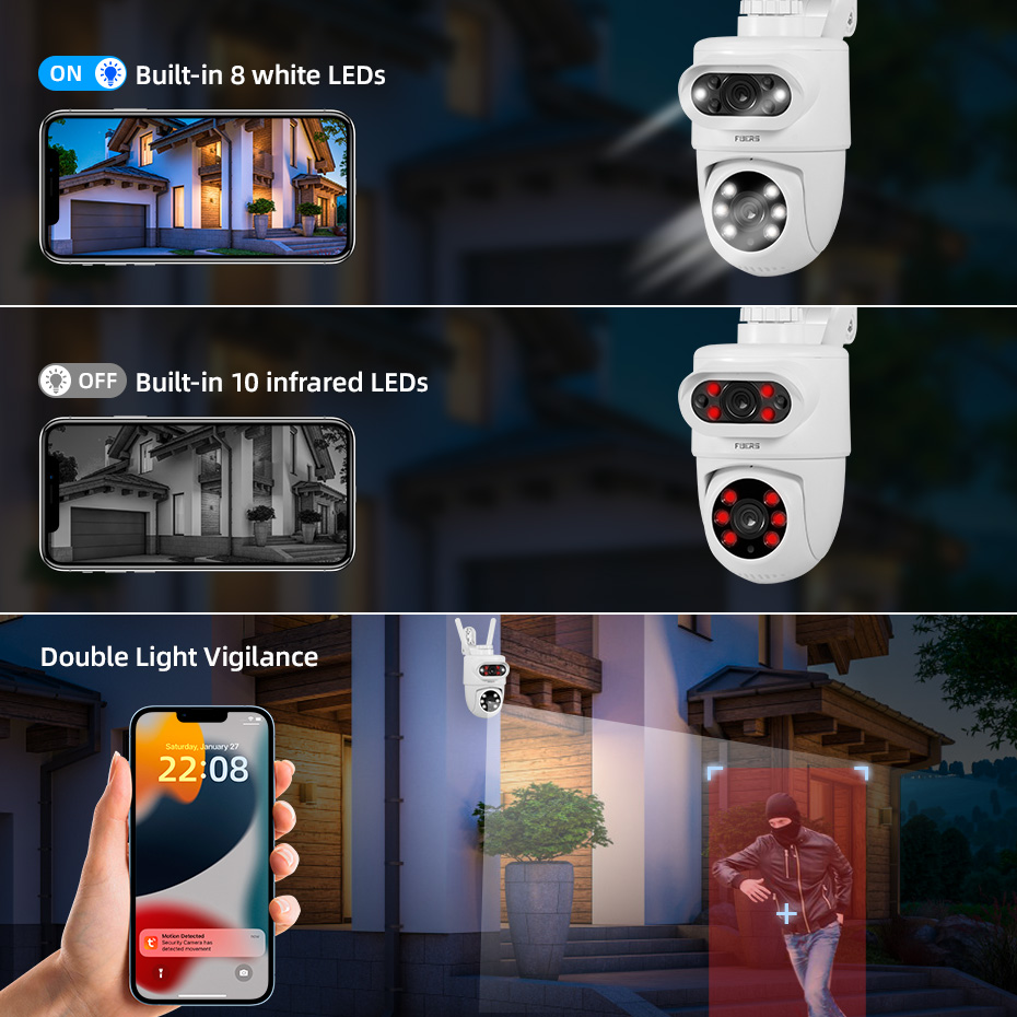FUERS 5K 10MP 듀얼 렌즈 IP 카메라 Tuy - Smart Home Camera Ezviz 리뷰 및 가격