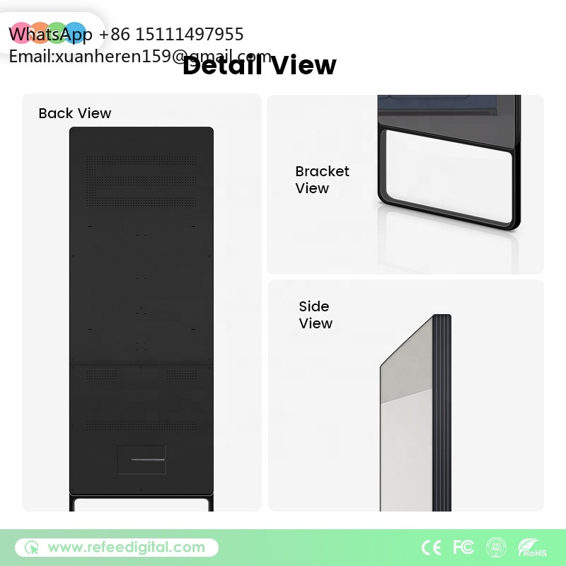 터치스크린 개인 트레이너 미러 플로어 스탠딩 LCD 디 - Smart Home Gym Mirror 리뷰 및 가격